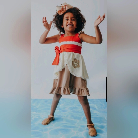 NWT Only Little Once Moana Dress Girls Size 12 - Picture 3 of 8